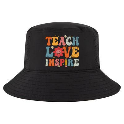 Back To School Teach Love Inspire Retro Teachers Life Cool Comfort Performance Bucket Hat