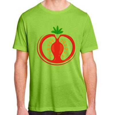 Big Tomato Sliced Costume Cute Easy Vegetable Halloween Gift Adult ChromaSoft Performance T-Shirt