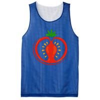 Big Tomato Sliced Costume Cute Easy Vegetable Halloween Gift Mesh Reversible Basketball Jersey Tank