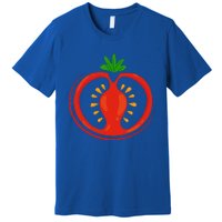 Big Tomato Sliced Costume Cute Easy Vegetable Halloween Gift Premium T-Shirt