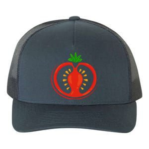 Big Tomato Sliced Costume Cute Easy Vegetable Halloween Gift Yupoong Adult 5-Panel Trucker Hat