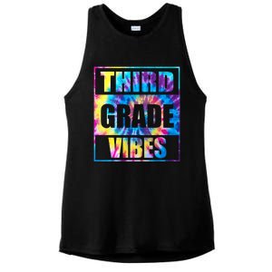 Back To School 3rd Grade Vibes Shirts First Day Teacher Kids Ladies PosiCharge Tri-Blend Wicking Tank