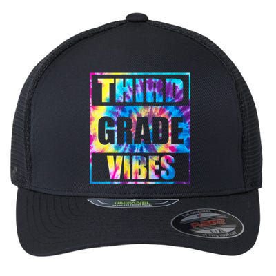 Back To School 3rd Grade Vibes Shirts First Day Teacher Kids Flexfit Unipanel Trucker Cap