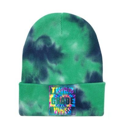 Back To School 3rd Grade Vibes Shirts First Day Teacher Kids Tie Dye 12in Knit Beanie