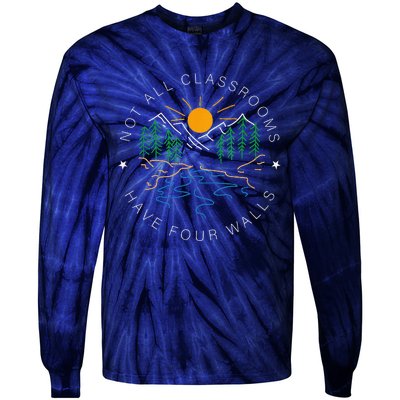 Back To School Not All Classrooms Have Four Walls Nature Tie-Dye Long Sleeve Shirt