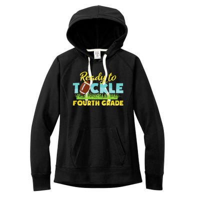 Back To School Outfit Ready To Tackle Fourth Grade Women's Fleece Hoodie