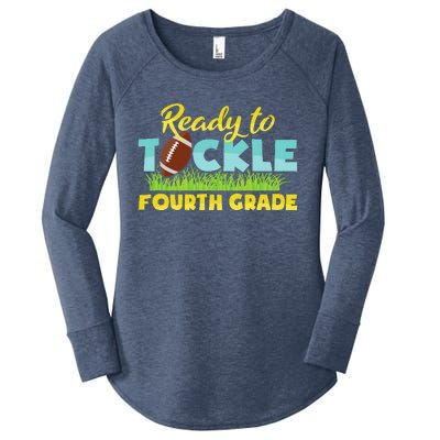 Back To School Outfit Ready To Tackle Fourth Grade Women's Perfect Tri Tunic Long Sleeve Shirt