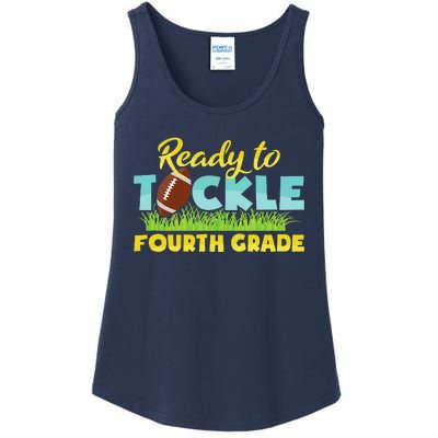 Back To School Outfit Ready To Tackle Fourth Grade Ladies Essential Tank