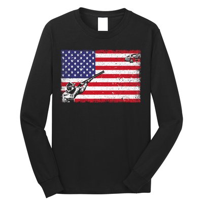 Best Trap Shooting Skeet Shooting Clay Target Long Sleeve Shirt