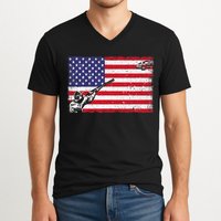 Best Trap Shooting Skeet Shooting Clay Target V-Neck T-Shirt