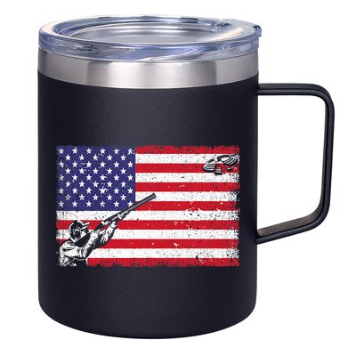 Best Trap Shooting Skeet Shooting Clay Target 12oz Stainless Steel Coffee Mug
