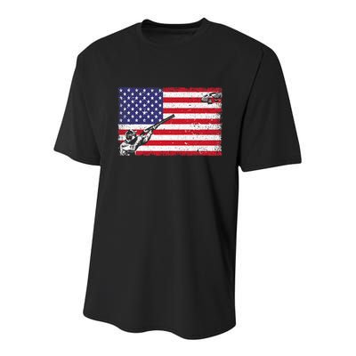 Best Trap Shooting Skeet Shooting Clay Target Youth Performance Sprint T-Shirt
