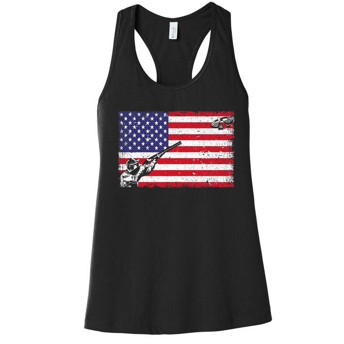 Best Trap Shooting Skeet Shooting Clay Target Women's Racerback Tank