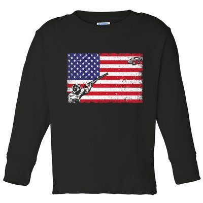 Best Trap Shooting Skeet Shooting Clay Target Toddler Long Sleeve Shirt