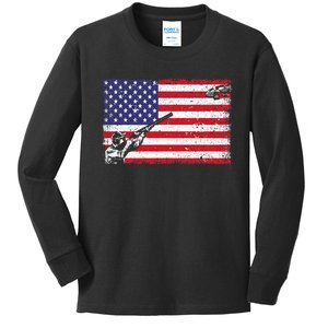 Best Trap Shooting Skeet Shooting Clay Target Kids Long Sleeve Shirt