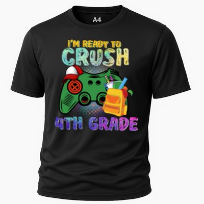 Back To School I'm Ready To Crush 4th Grade Gamer First Day Of School Performance Shirt