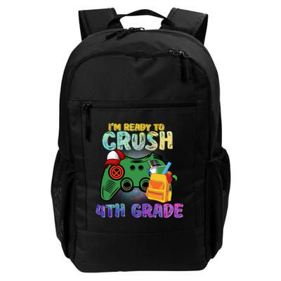 Back To School I'm Ready To Crush 4th Grade Gamer First Day Of School Backpack