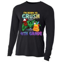 Back To School I'm Ready To Crush 4th Grade Gamer First Day Of School Cooling Performance Long Sleeve Crew
