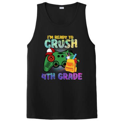 Back To School I'm Ready To Crush 4th Grade Gamer First Day Of School PosiCharge Competitor Tank