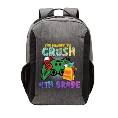 Back To School I'm Ready To Crush 4th Grade Gamer First Day Of School Vector Backpack