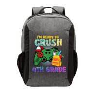 Back To School I'm Ready To Crush 4th Grade Gamer First Day Of School Vector Backpack