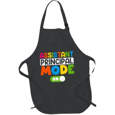 Back To School Assistant Principal Mode On Full-Length Apron With Pockets
