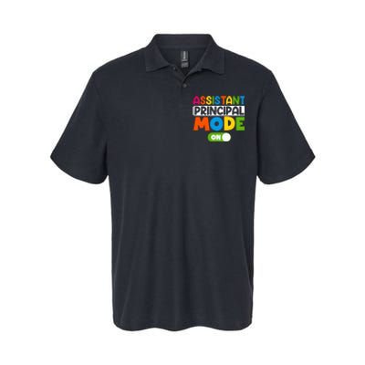 Back To School Assistant Principal Mode On Softstyle Adult Sport Polo