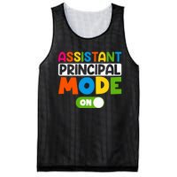 Back To School Assistant Principal Mode On Mesh Reversible Basketball Jersey Tank