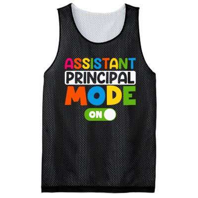 Back To School Assistant Principal Mode On Mesh Reversible Basketball Jersey Tank