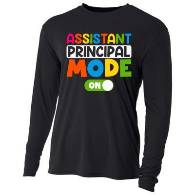 Back To School Assistant Principal Mode On Cooling Performance Long Sleeve Crew