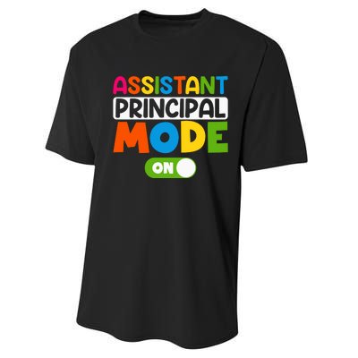 Back To School Assistant Principal Mode On Performance Sprint T-Shirt