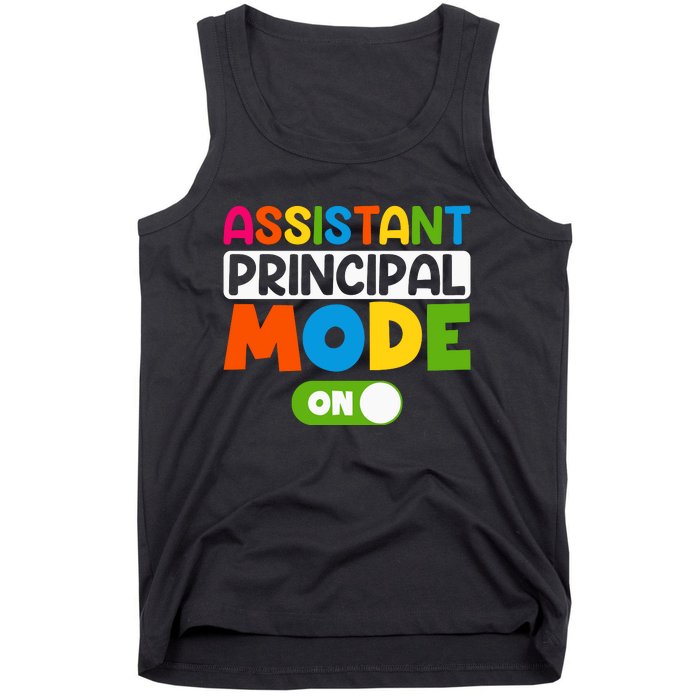 Back To School Assistant Principal Mode On Tank Top