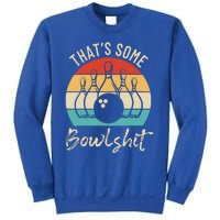 Bowling That's Some Bowlshit Retro Bowling Lovers Bowler Sweatshirt