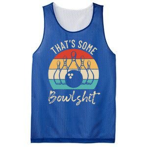 Bowling That's Some Bowlshit Retro Bowling Lovers Bowler Mesh Reversible Basketball Jersey Tank