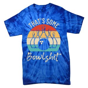 Bowling That's Some Bowlshit Retro Bowling Lovers Bowler Tie-Dye T-Shirt