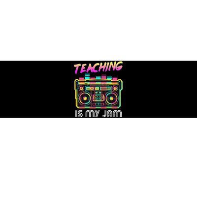 Back to School Retro Teaching is My Jam 80s Teacher Boombox Bumper Sticker