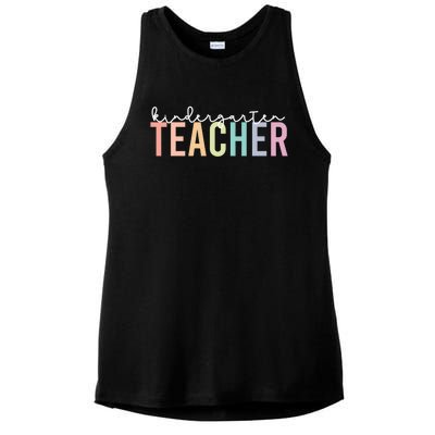 Back To School Matching Teacher Kindergarten Teachers Gift Ladies PosiCharge Tri-Blend Wicking Tank