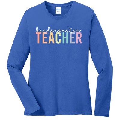 Back To School Matching Teacher Kindergarten Teachers Gift Ladies Long Sleeve Shirt