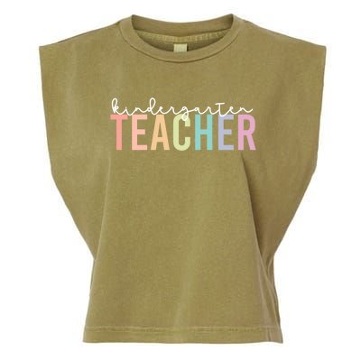 Back To School Matching Teacher Kindergarten Teachers Gift Garment-Dyed Women's Muscle Tee