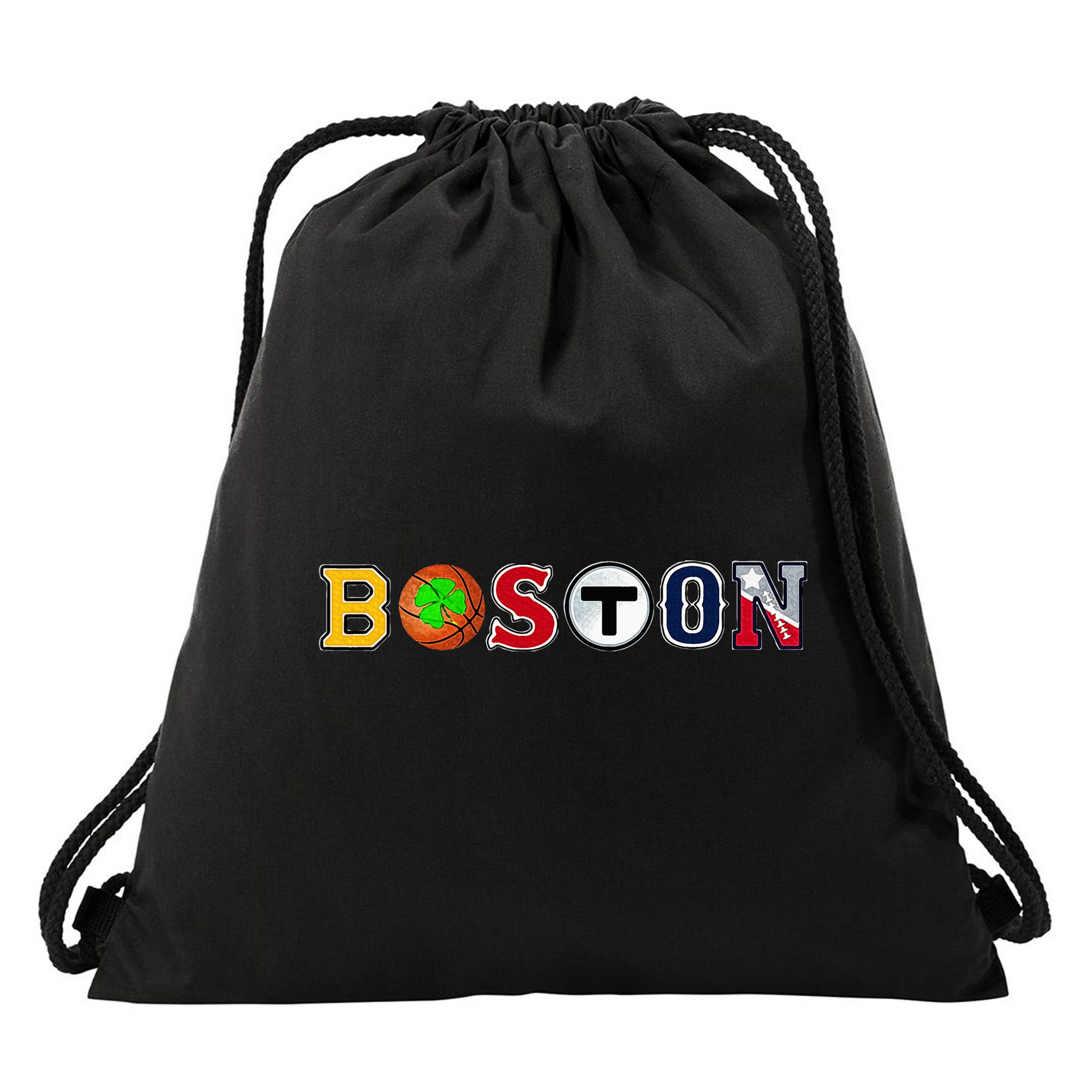 Bawston Townie Sports Fan Boston Mass New England Proud Drawstring Bag
