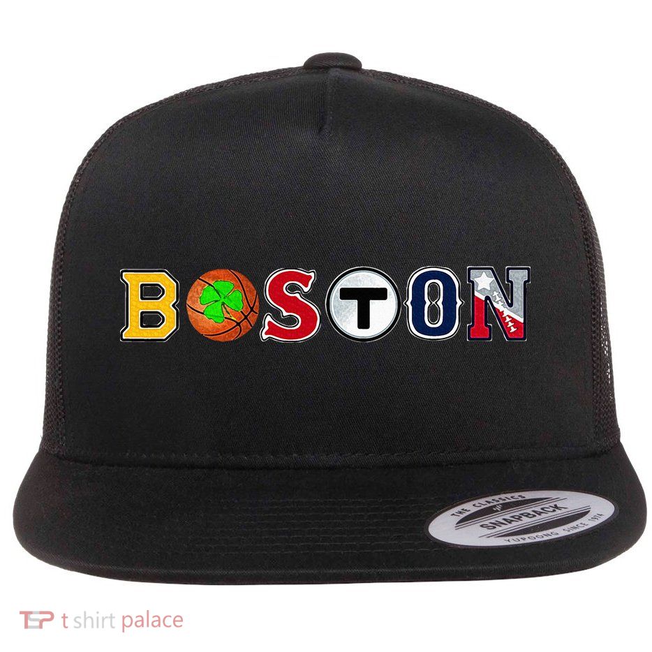 Bawston Townie Sports Fan Boston Mass New England Proud Flatbill Hat