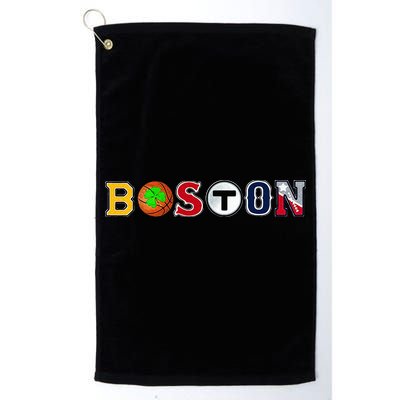 Bawston Townie Sports Fan Boston Mass New England Proud Golf Towel