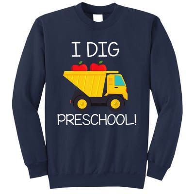 Back to School I Dig Preschool Dump Truck Boy Girl Sweatshirt