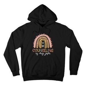 Back To School Counselor Counseling Is My Jam Rainbow Hoodie