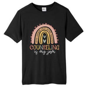 Back To School Counselor Counseling Is My Jam Rainbow Tall Fusion ChromaSoft Performance T-Shirt