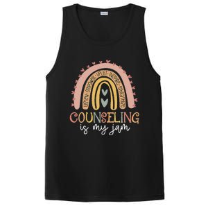 Back To School Counselor Counseling Is My Jam Rainbow PosiCharge Competitor Tank