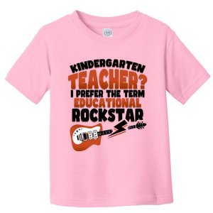 Back To School Music Guitar Kindergarten Teacher Gift Toddler T-Shirt