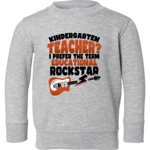 Back To School Music Guitar Kindergarten Teacher Gift Toddler Sweatshirt