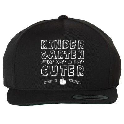 Back To School Gift Kindergarten Just Got A Lot Cuter Wool Snapback Cap