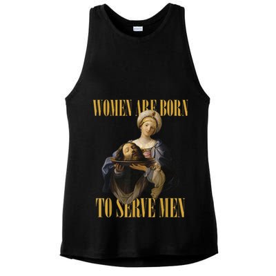 Born To Serve Christian Boss Motivational Funny Ladies PosiCharge Tri-Blend Wicking Tank